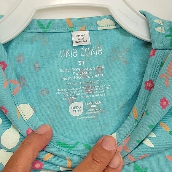 SET OF NEW OKIE DOKIE Dress. Color Angel Blue And UVSKINZ Reversible Hat Used. - Picture 9 of 17